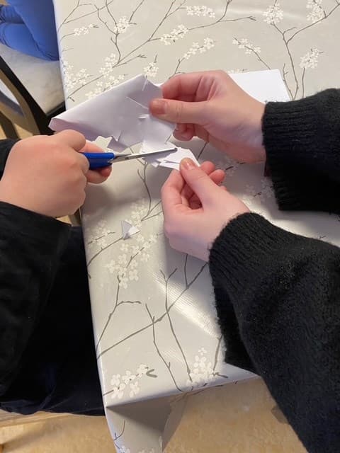 Children collaborating on a group project